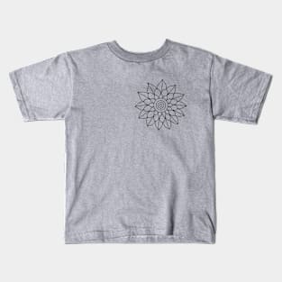 Harmonious Blossom - Mandala Flower Kids T-Shirt